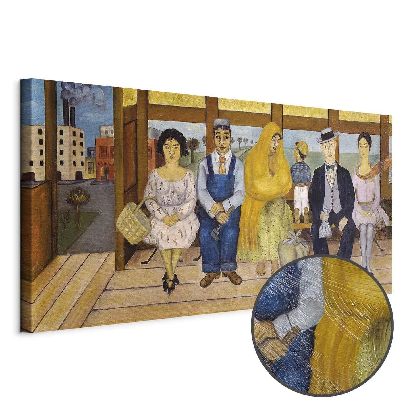 Leinwandbild - Frida Kahlo – The Bus