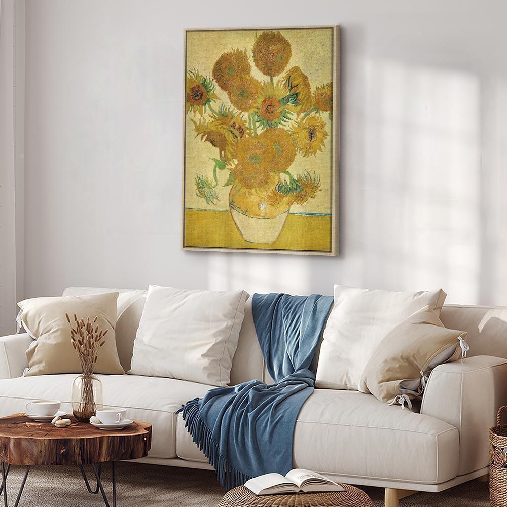 Leinwandbild - Vincent van Gogh – Sunflowers