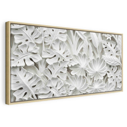 Wandbild Alabaster Garden – Elegantes Blumenmotiv in zarten Farben