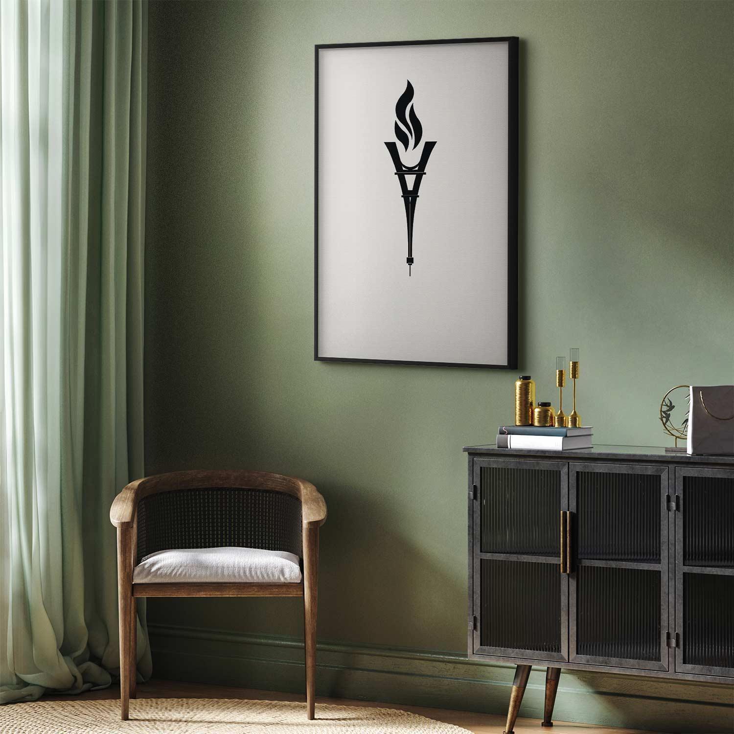 Poster - Torch Shaped Like the Eiffel Tower Artgeist