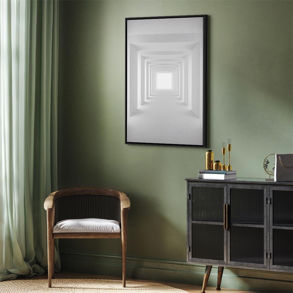 Leinwandbild - Shadow Tunnel (1 Part) Vertical