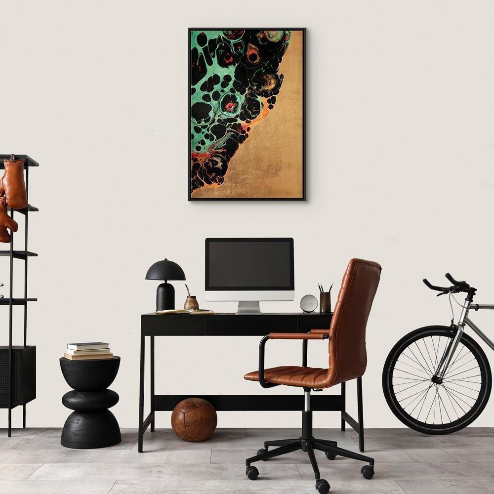 Leinwandbild - Composition of Micro Shapes (1-part) - Abstract Forms of Colors