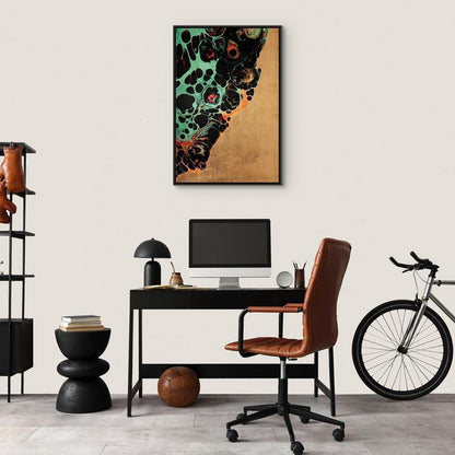 Leinwandbild - Composition of Micro Shapes (1-part) - Abstract Forms of Colors