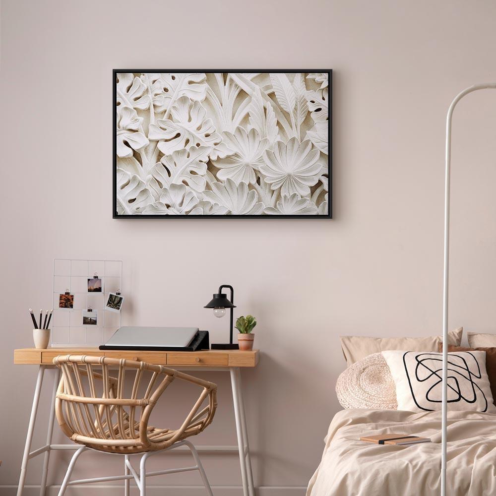 Leinwandbild - Ceramic Leaves (1 Part) Wide