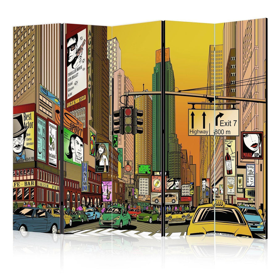 Paravent - Vibrant city - NY II Artgeist
