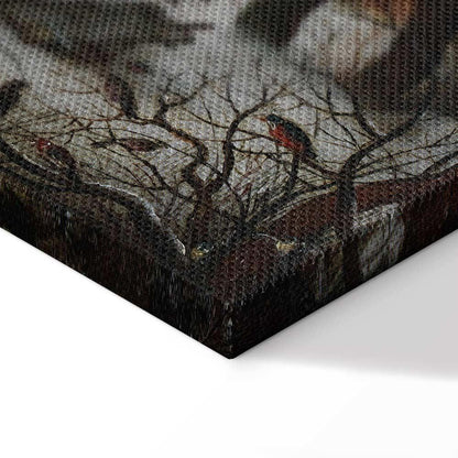 Leinwandbild - Pieter Brueghel the Younger – Winter Landscape with a Bird Trap