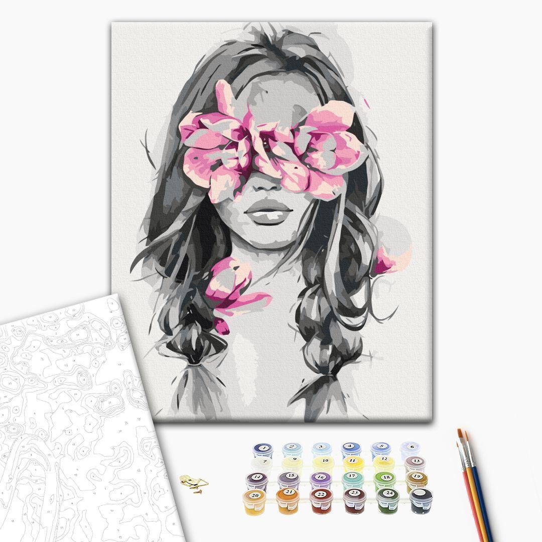 Malen nach Zahlen - Flowers On Eyes