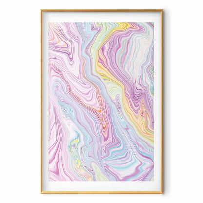 Poster - Colorful Dream - abstract shapes in pastel shades