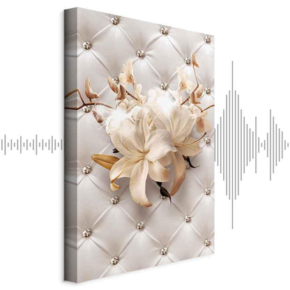 Leinwandbild - Diamond Lilies (1 Part) Vertical