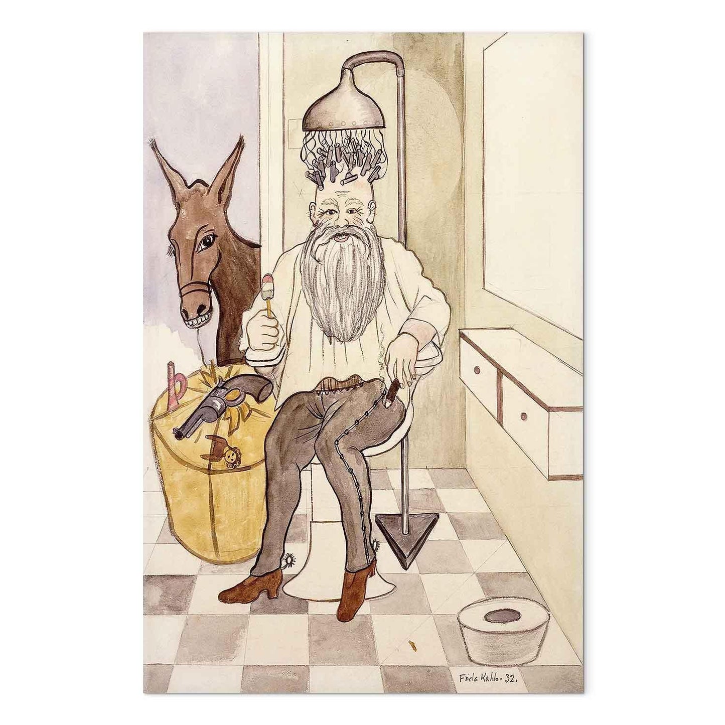 Leinwandbild - Frida Kahlo – The Beauty Salon