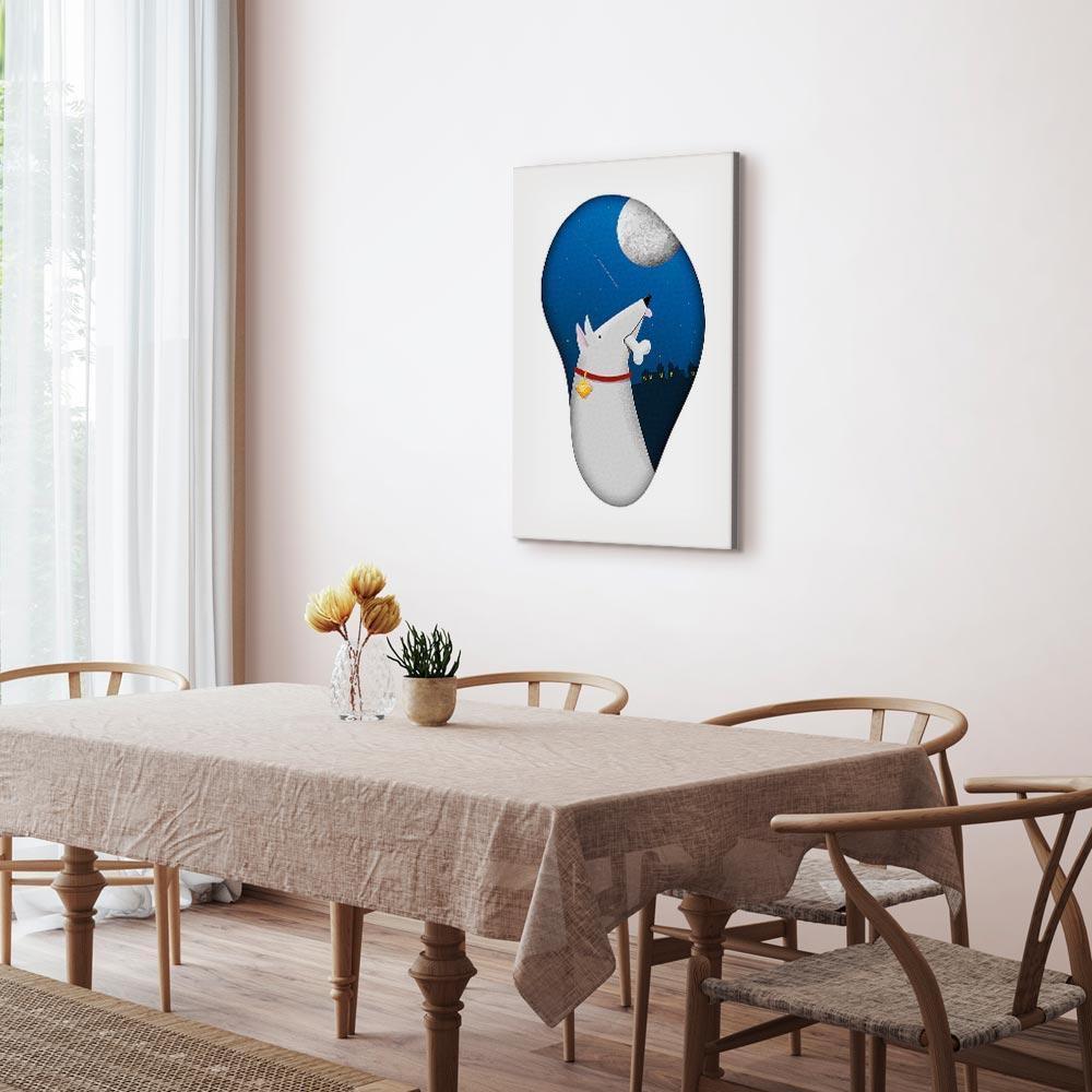 Leinwandbild - Dog Dreams (1 Part) Vertical