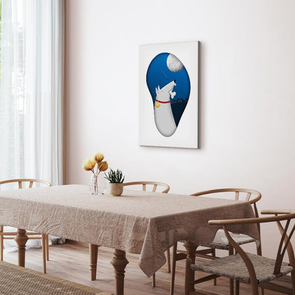 Leinwandbild - Dog Dreams (1 Part) Vertical