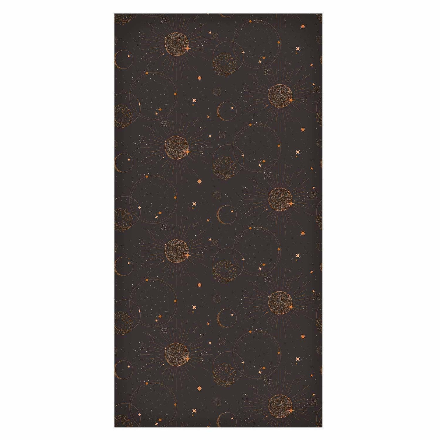 Tapete - Night Sky - Artistic Composition of Suns and Planets on a Black Background