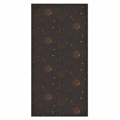 Tapete - Night Sky - Artistic Composition of Suns and Planets on a Black Background