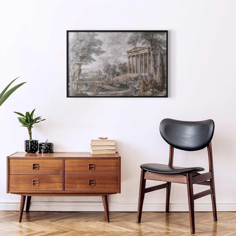 Wand Deko Bild „Griechischer Tempel auf dem Hügel“ Antike Architektur