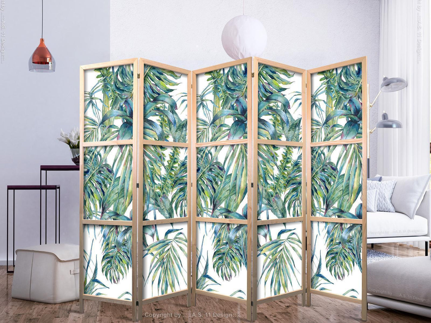 Japanischer Paravent - Leaves at the Zenith II