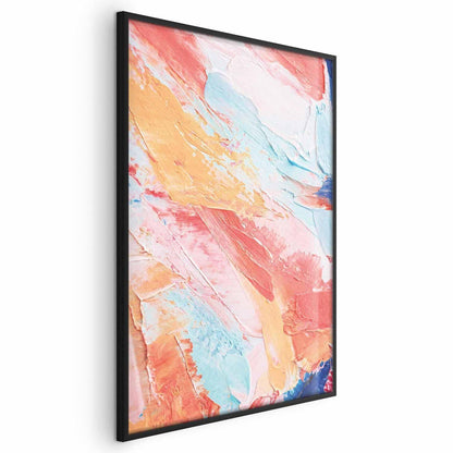 Poster - Colorful Harmony - dynamic color transitions in pastel tones Artgeist