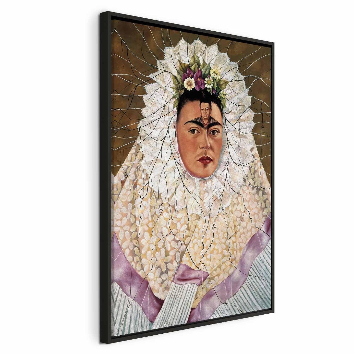 Leinwandbild - Frida Kahlo – Self-Portrait as a Tehuana (Diego on My Mind)