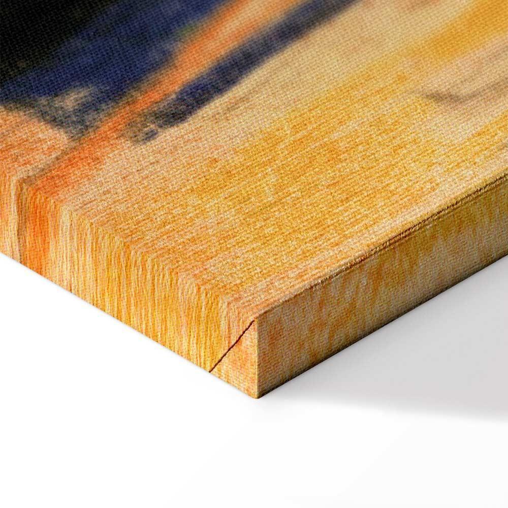 Leinwandbild - August Macke – Walker under trees (Walker in the park)