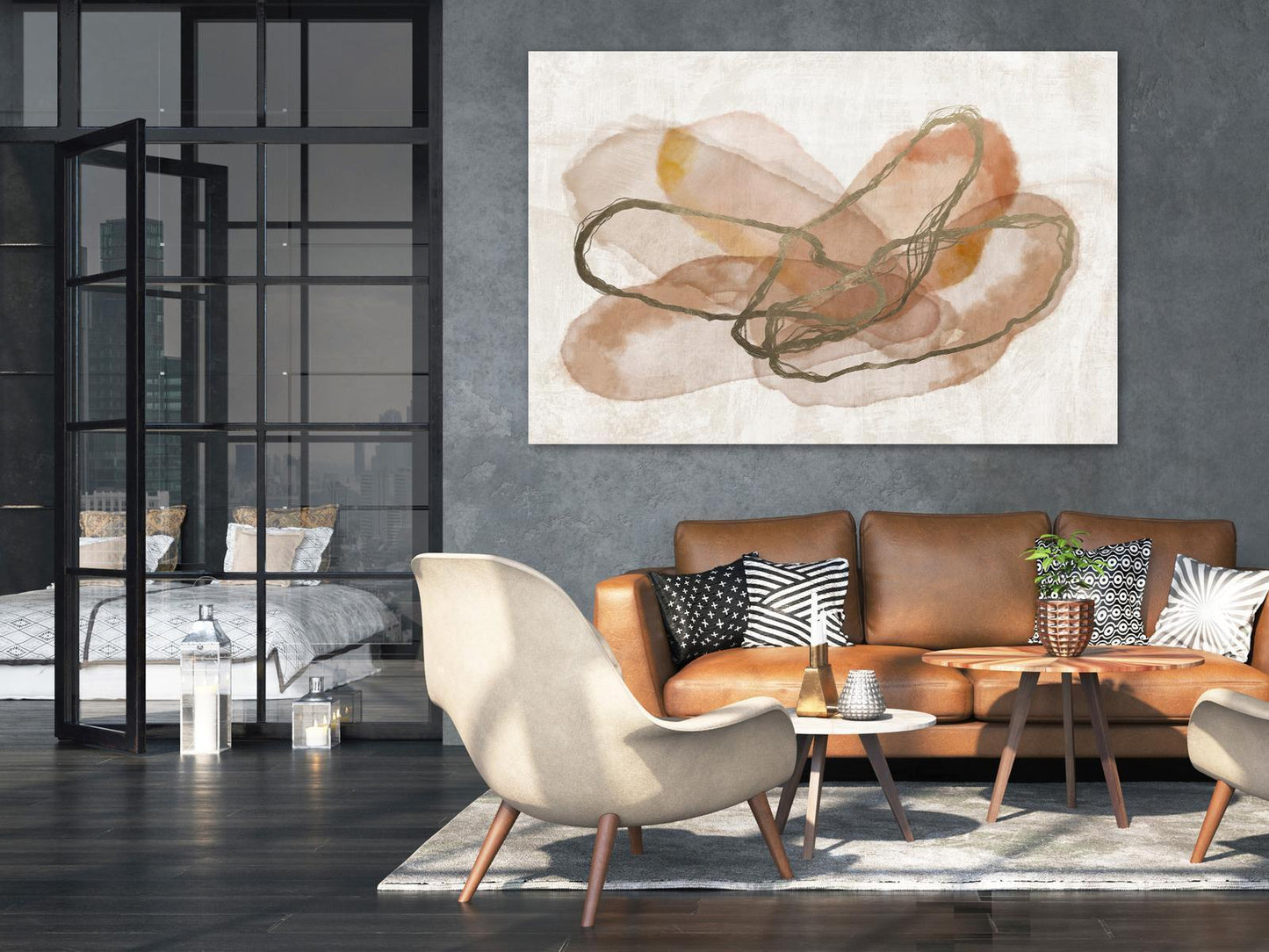 Leinwandbild - Delicate Composition (1 Part) Wide
