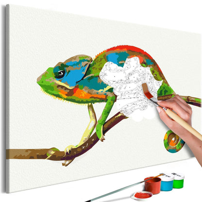 Malen nach Zahlen - Chameleon