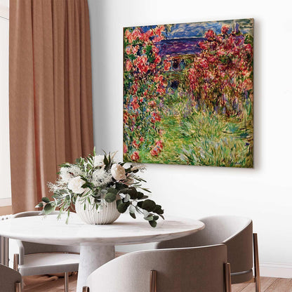 Leinwandbild - La maison dans les roses (Claude Monet) Artgeist