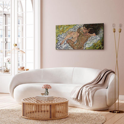 Leinwandbild - Egon Schiele – The Embrace (Lovers II)