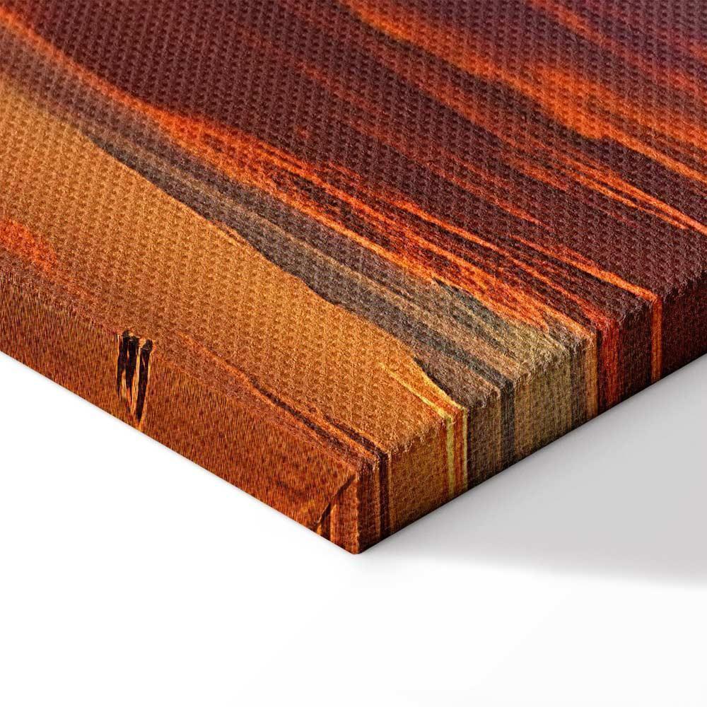 Leinwandbild - Beautiful Sunset - Clouds in Warm Shades