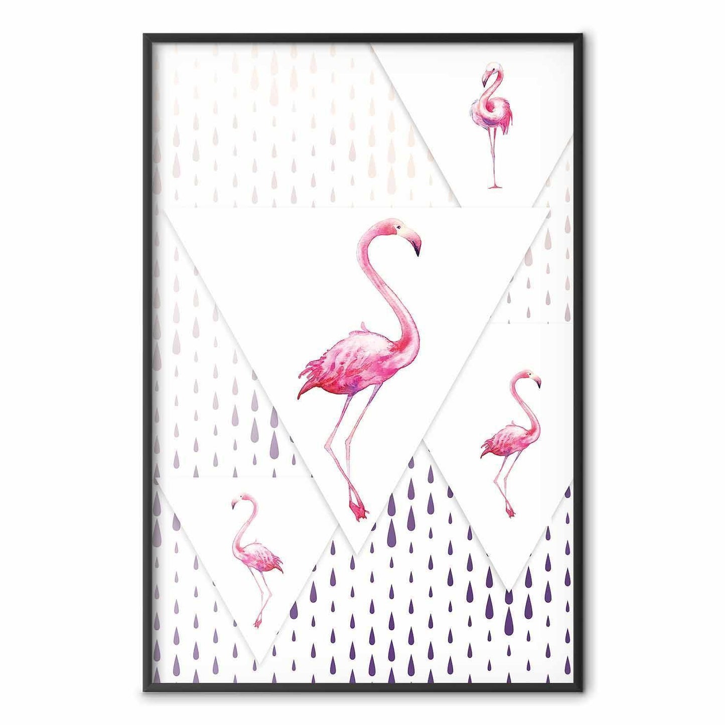 Poster - Flamingo Family