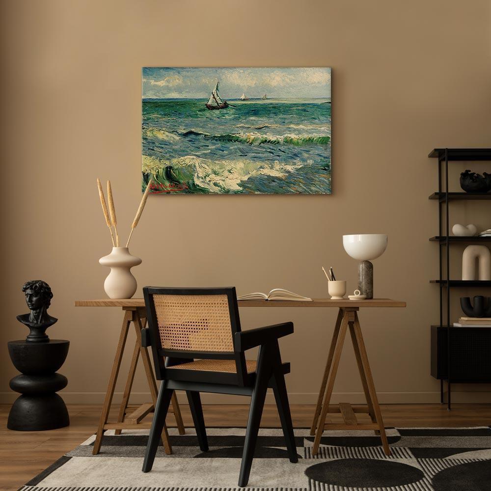 Leinwandbild - Vincent van Gogh – Seascape at Saintes-Maries
