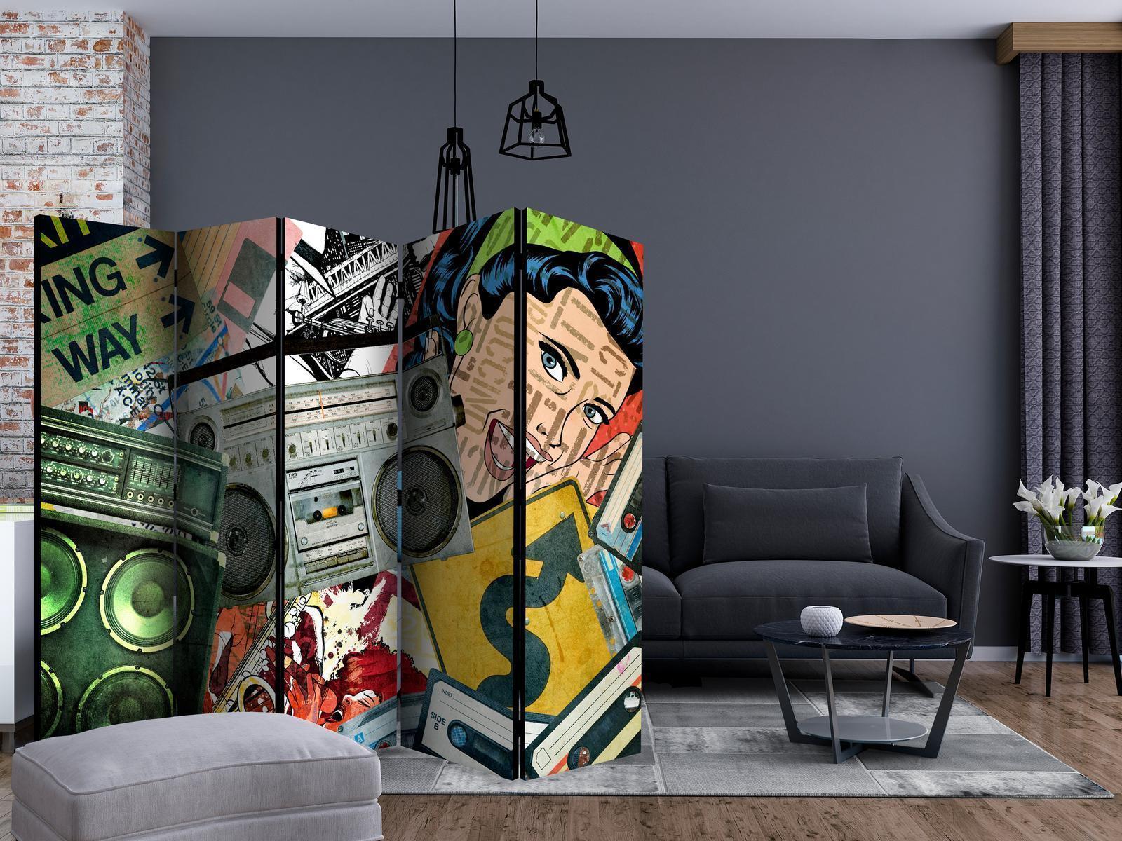Paravent - Graffiti girl II Artgeist