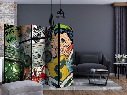 Paravent - Graffiti girl II Artgeist