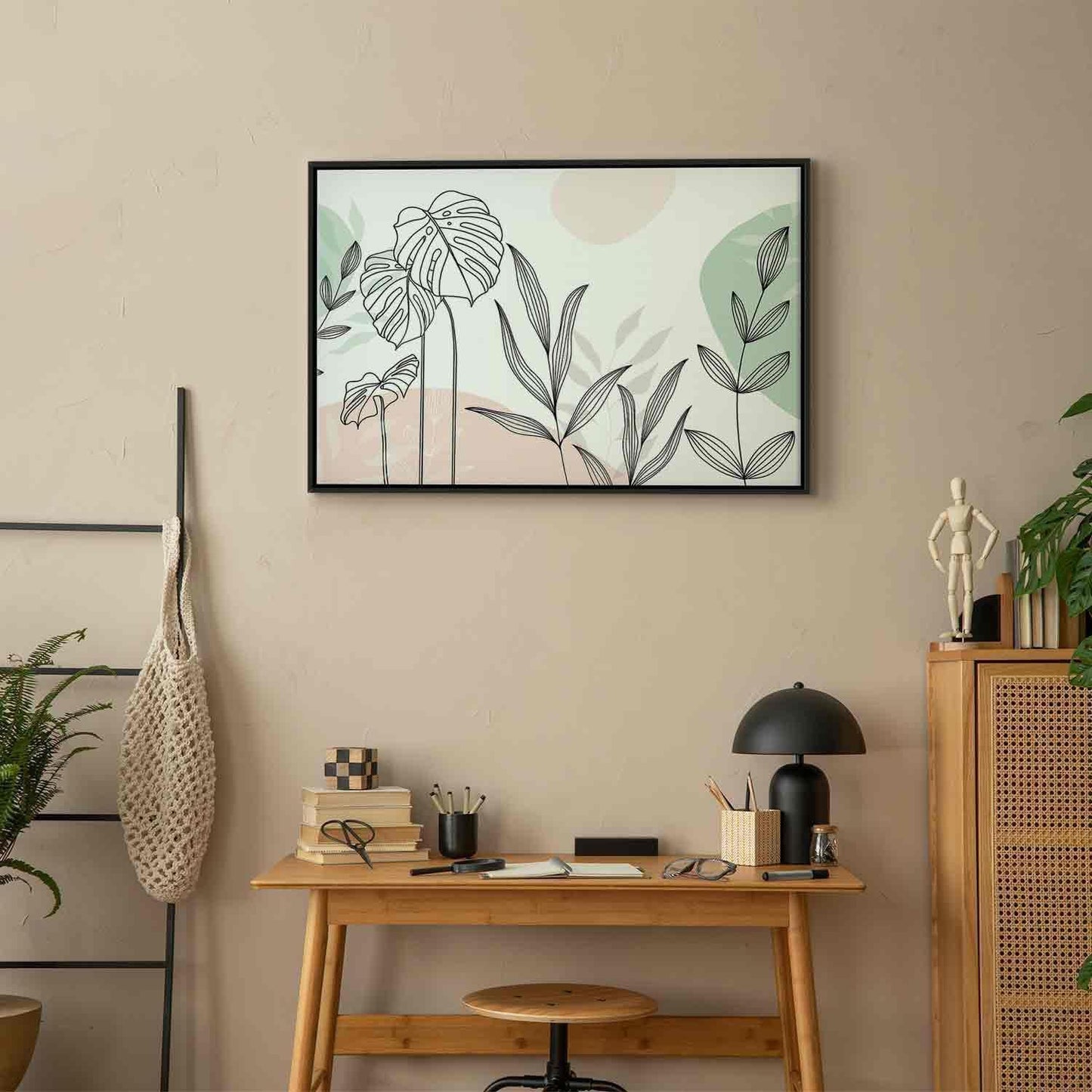 Leinwandbild - Pastel line art