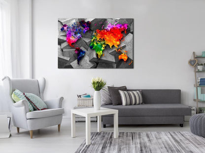 Korkbild - Cubic World