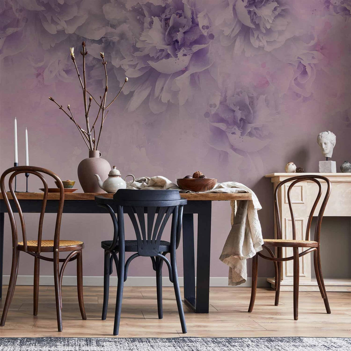 Fototapete - Floral Etude of Life - Third Variant