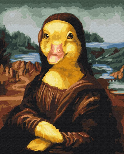 Malen nach Zahlen - Lisa the duck