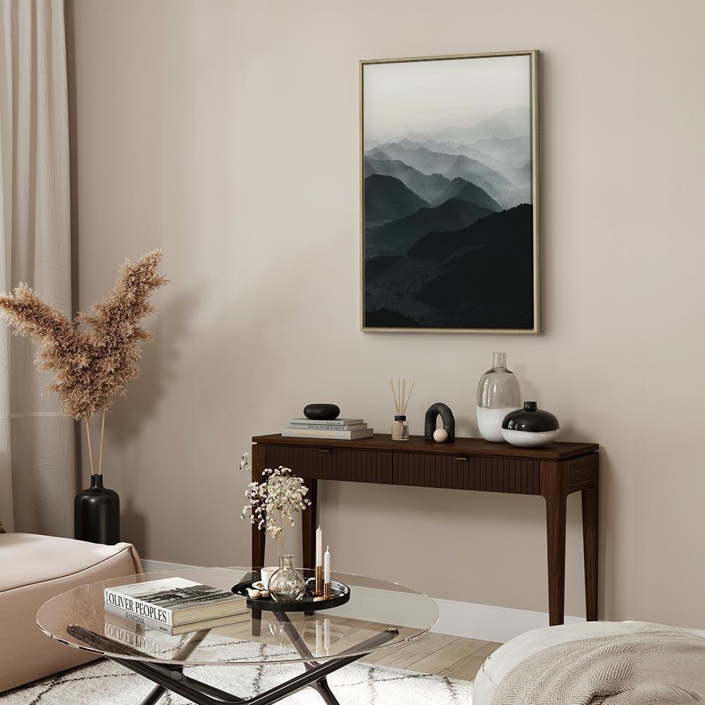 Leinwandbild - Parallel Ridges (1 Part) Vertical