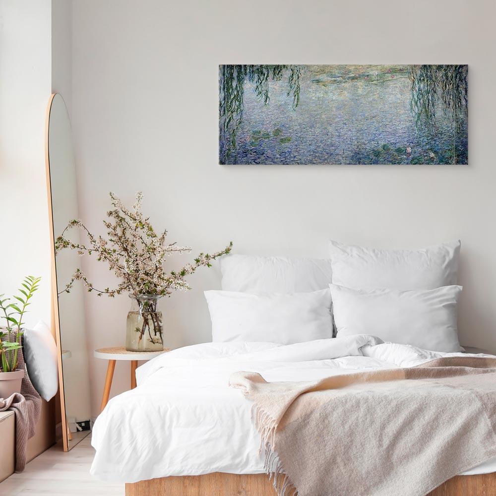Leinwandbild - Claude Monet – The Water Lilies – Clear Morning with Willows