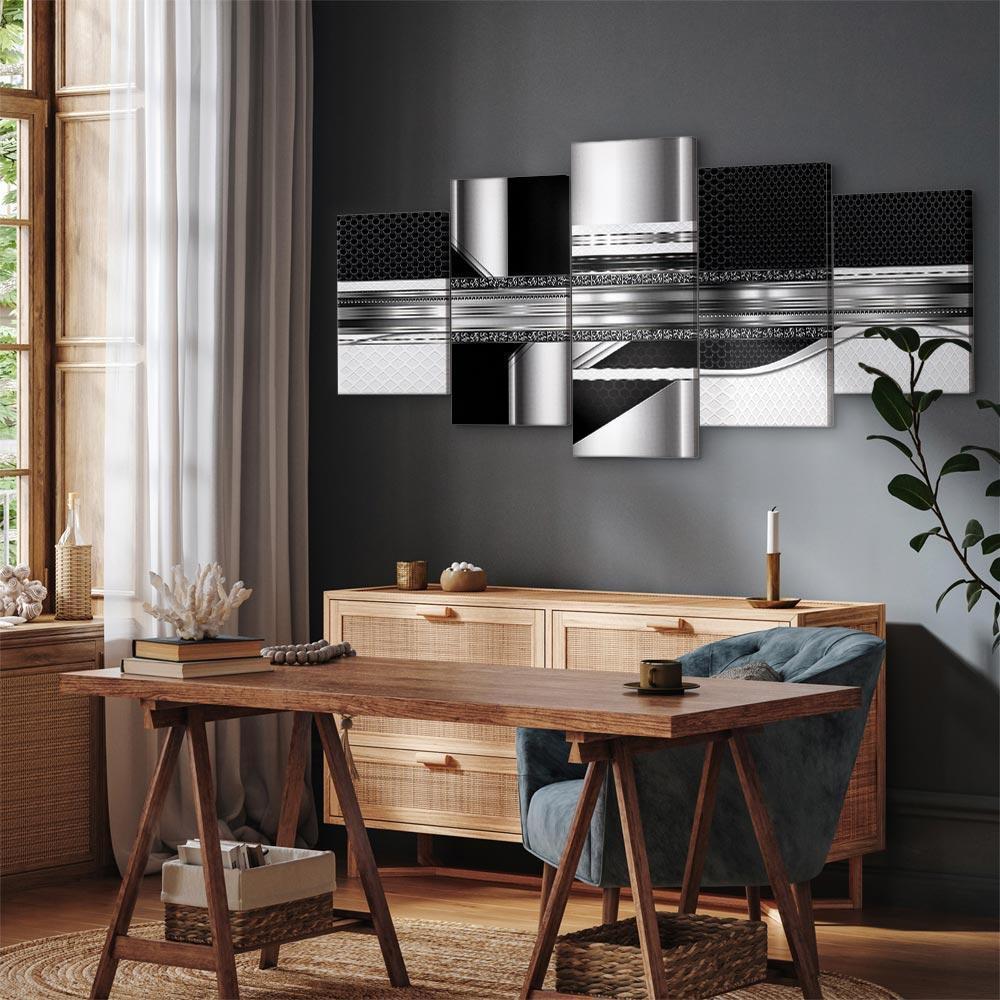 Leinwandbild - Silver Cut