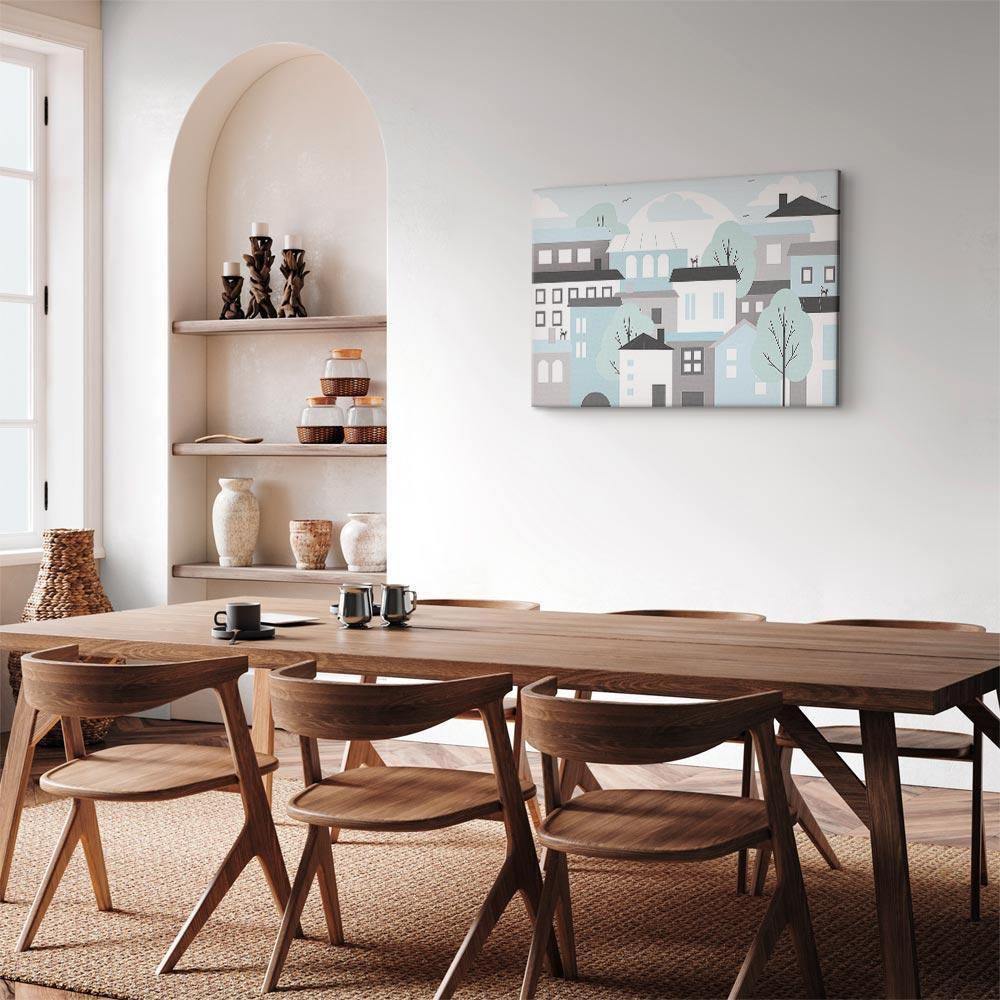 Leinwandbild - Colorful Town (1 Part) Wide