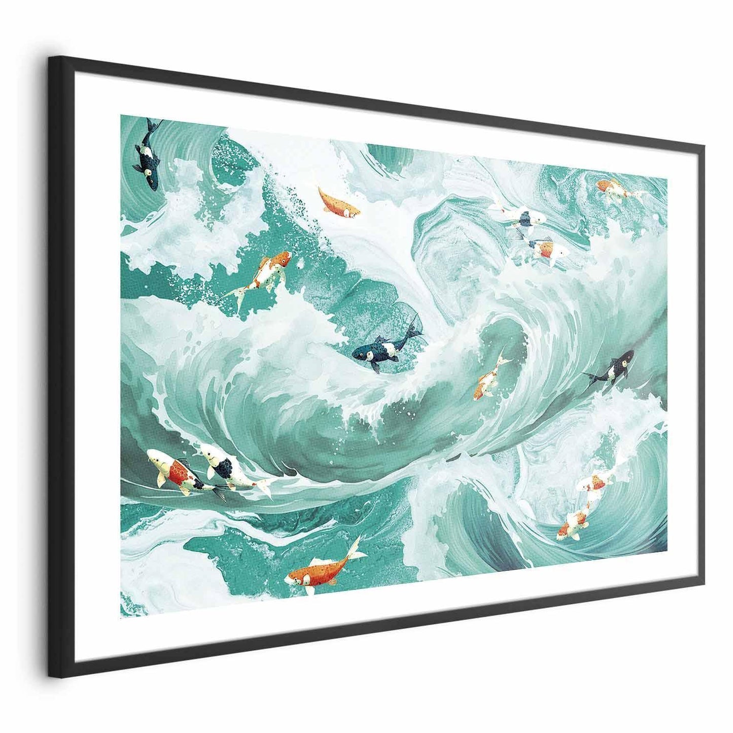 Poster - Fish and Waves Artgeist