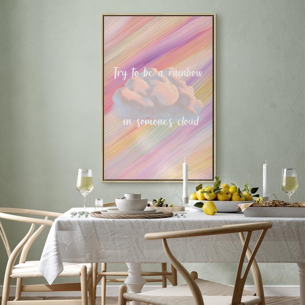 Leinwandbild - Try to Be a Rainbow (1 Part) Vertical