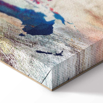 Leinwandbild - World Map: Cracked Wall