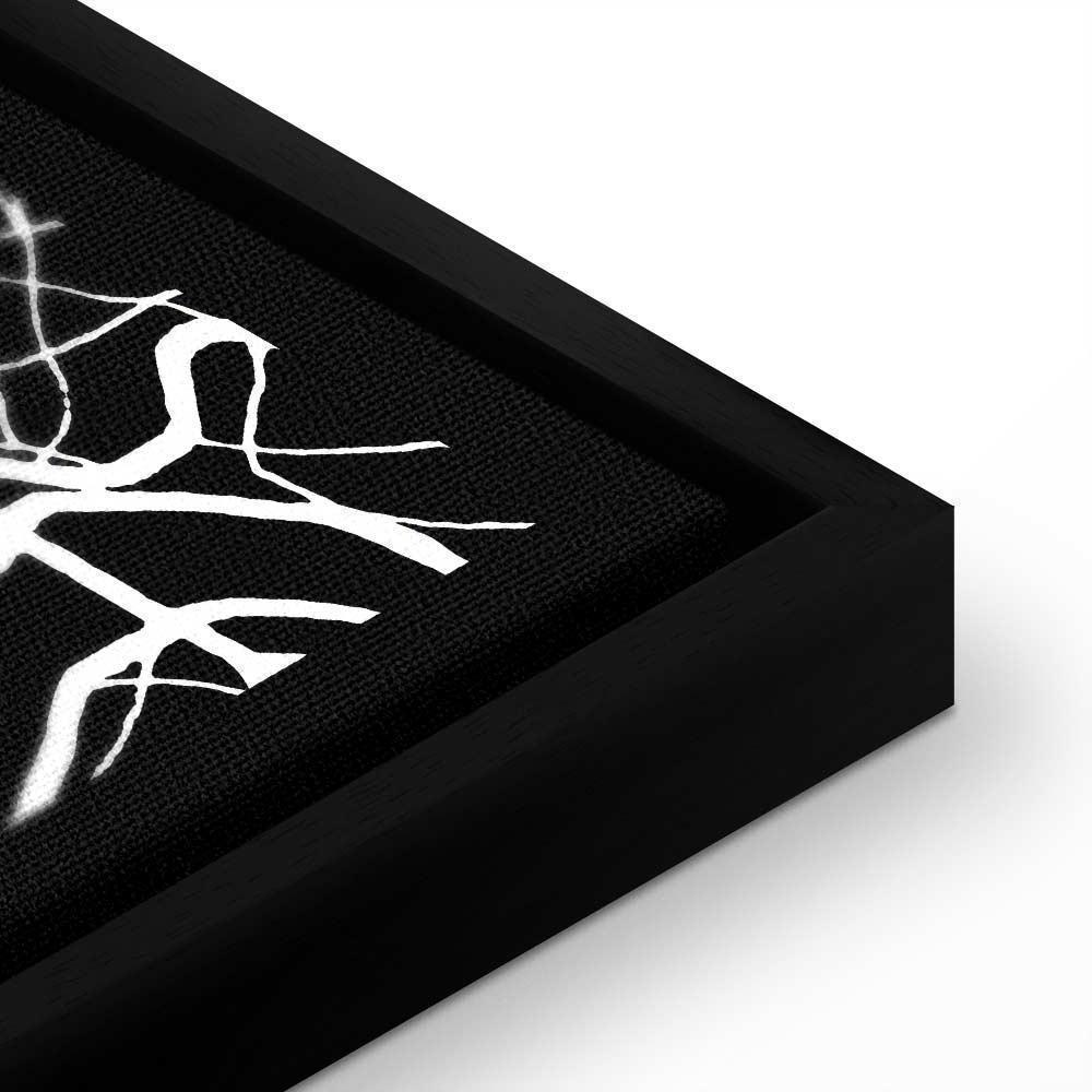 Leinwandbild - Negative Map: Porto (1 Part) Vertical