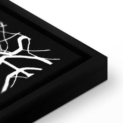 Leinwandbild - Negative Map: Porto (1 Part) Vertical