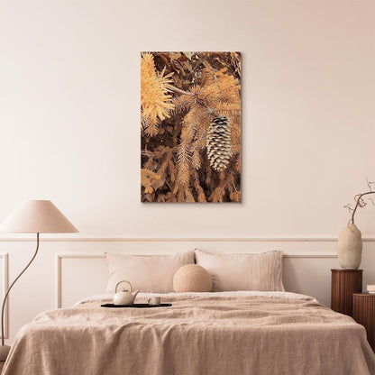 Leinwandbild - Golden Cone (1 Part) Vertical