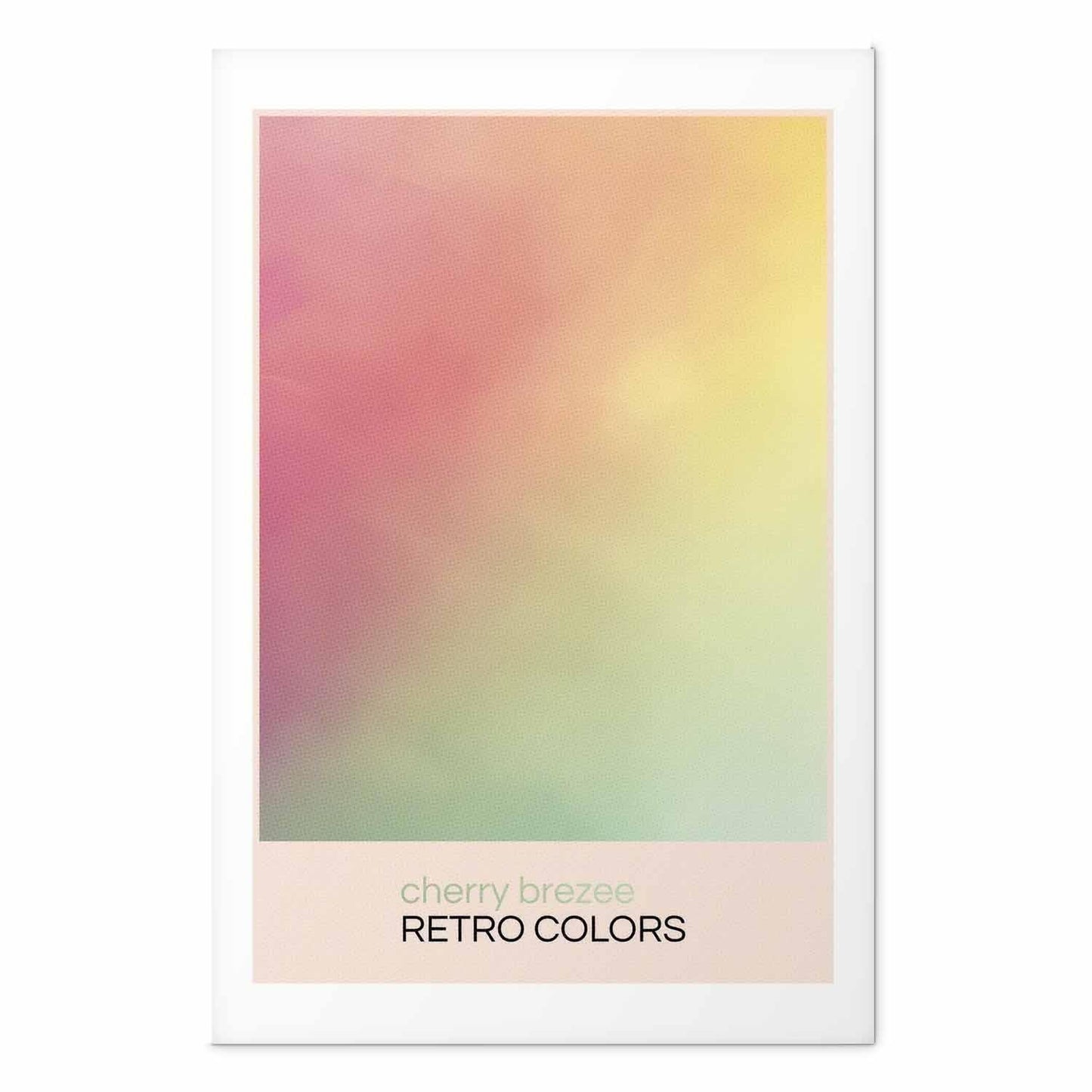 Poster - Cherry Breeze - Pastel Gradient in Soft, Retro Colors