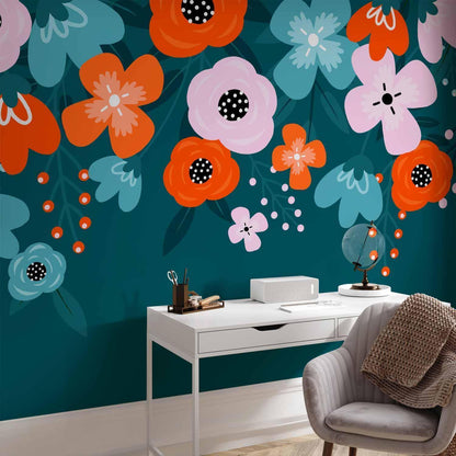 Fototapete - Colorful Bloom - Third Variant