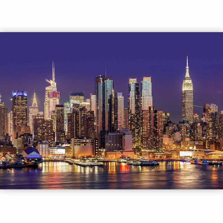 Fototapete „New York bei Nacht“ – Die Stadt, die niemals schläft