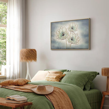 Leinwandbild - Ocean Flowers (1 Part) Wide